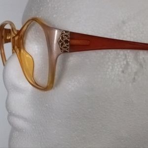 Beautiful Rare Vintage Viennaline Champagne Eyeglass Frame  NOS  Germany